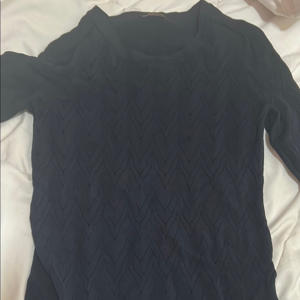 Louis Vuitton Navy Blue Crew Neck Sweater